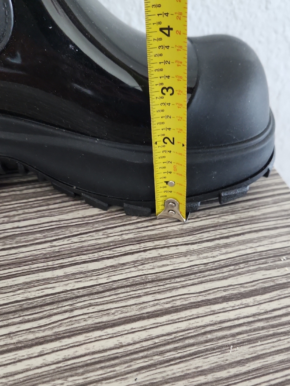 NWOT..Black Patent Chelsea Rain Boots - Picture 8 of 8